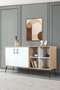 Hanah Home Şile 4611 Consola Roble Zafiro y Blanco